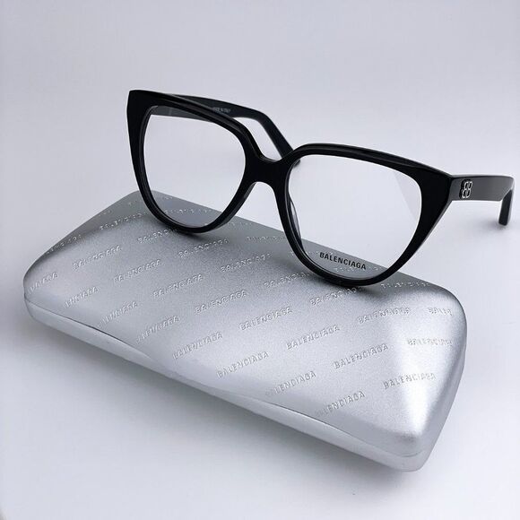NEW Balenciaga Everyday BB0129O 001  Black Butterfly Women Eyeglasses - Picture 1 of 10